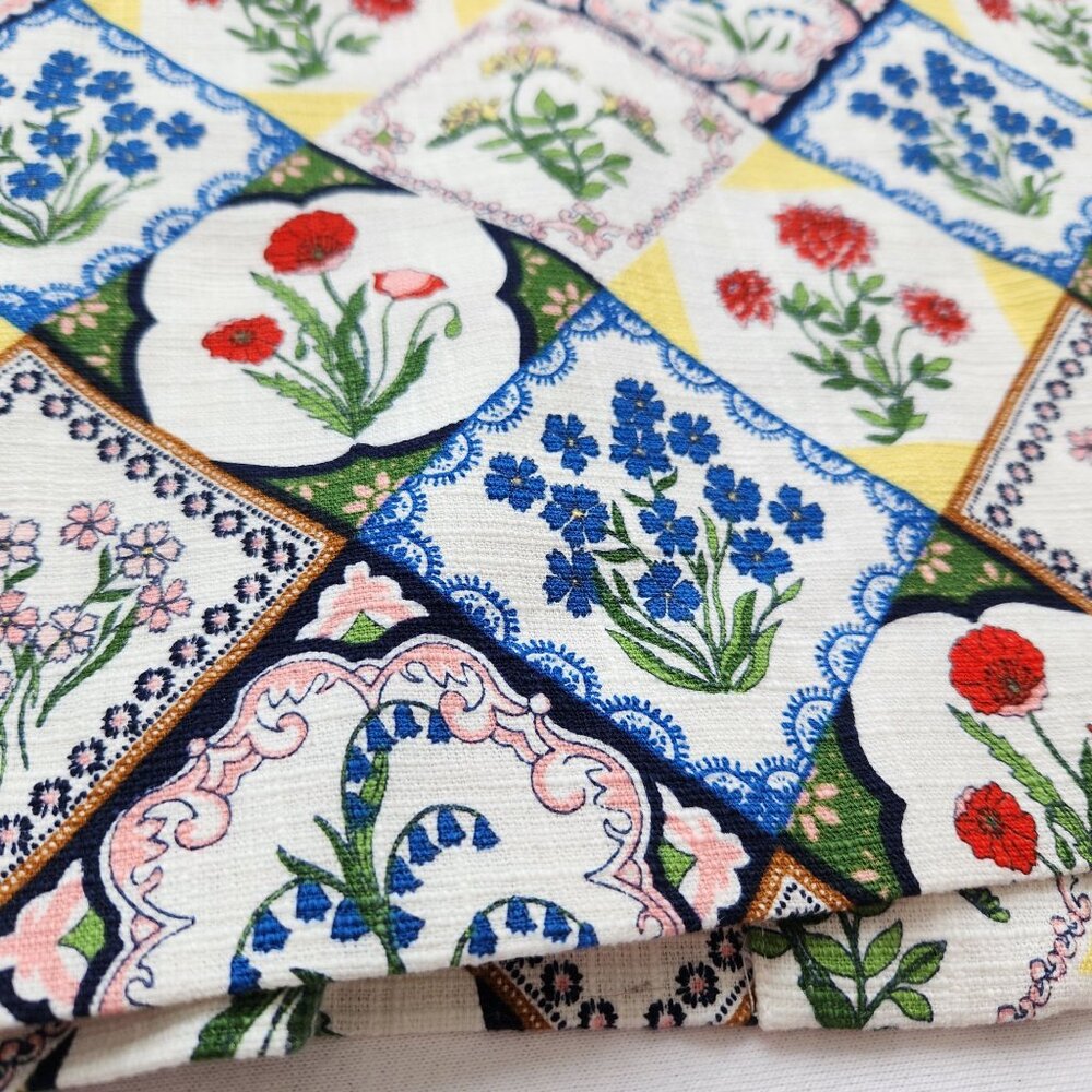 Boden Floral Patchwork Midi Pencil Skirt Floral Nature Boho Coquette Pretty Cute - Picture 5 of 10